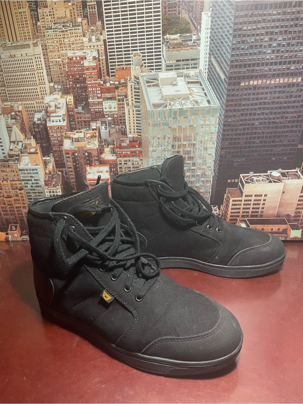 Cortech The Freshman Motorcycle Riding High Top Shoes Sneakers Men's 10  Black